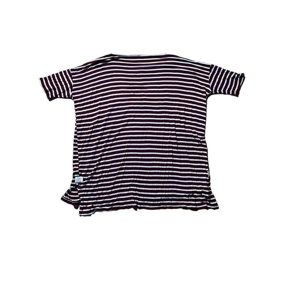 Women's Red/White Stripped short sleeve top. Boutique Brand Emerald. - Picture 3 of 6